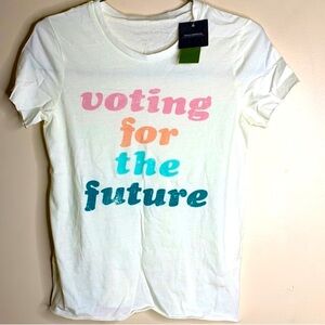 Grayson Threads | Voting For The Future Tee Shirt | Get Political NWT Multicolor